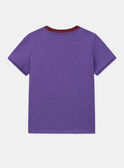 Tee Shirt Manches Courtes Violet KICHAGE / 24E3PGC3TMC708