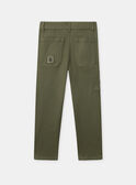 Pantalon vert kaki Garçon NUCHINAGE / 25H3PGQ2PAN604