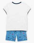 Pyjama écru à motif et imprimé animaux FLOMERAGE / 23E5PG31PYJ001