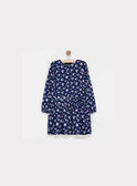 Robe bleu marine imprimée NAELETTE / 18E2PF71ROB070