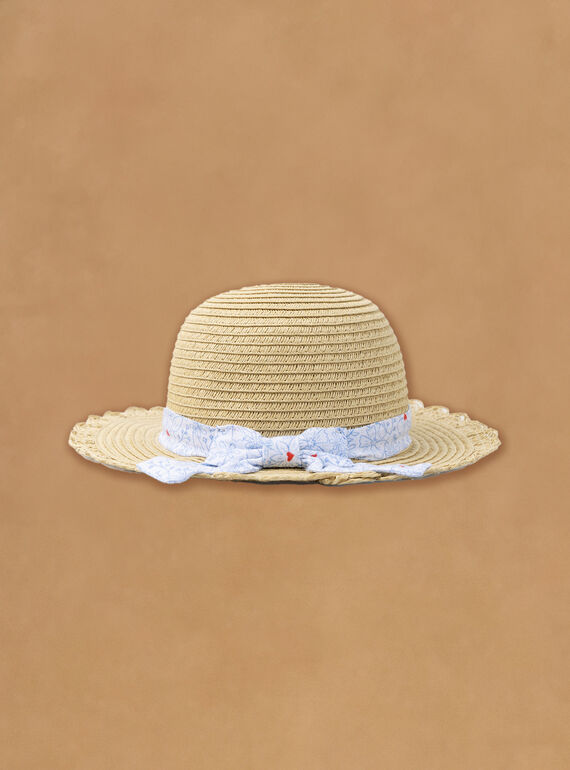Chapeau en paille à imprimé fleuri KAPETULA / 24E4BFN1CHA009