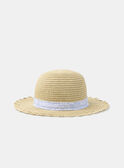 Chapeau en paille à imprimé fleuri KAPETULA / 24E4BFN1CHA009