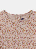 T-shirt rose à fleurs MIXETTE 2 / 25E2PF51TMC311