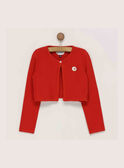 Cardigan rouge RAFULIETTE / 19E2PFC1CARF505