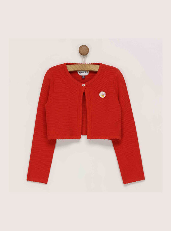 Cardigan rouge RAFULIETTE / 19E2PFC1CARF505