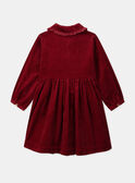 Robe  brodée en velours côtelé LALICHETTE / 24H2PFR1ROBF506
