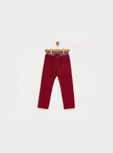 Pantalon bordeaux PEBLOAGE / 18H3PGD1PAN503
