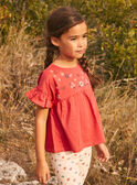 Tee Shirt Manches Courtes Rouge KIWIETTE / 24E2PFC2TMC410