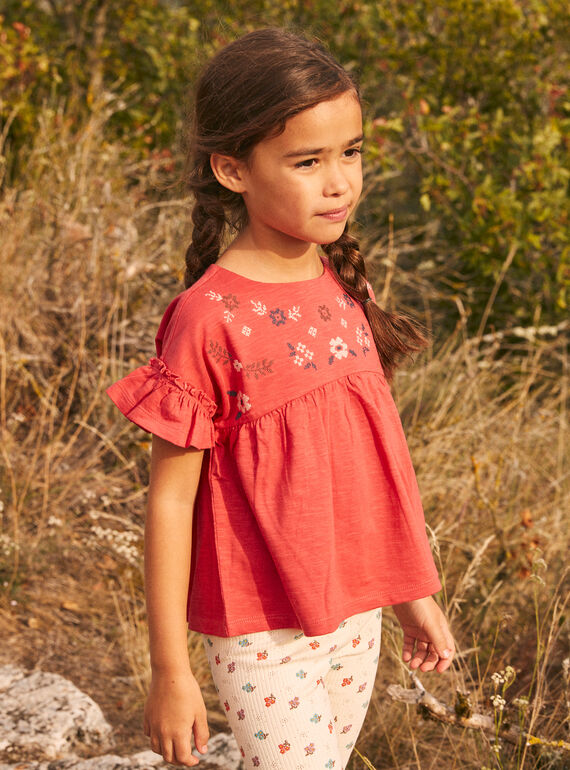 Tee Shirt Manches Courtes Rouge KIWIETTE / 24E2PFC2TMC410