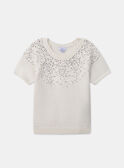 Pull manches courtes à sequins LEITRICETTE / 24H2PFT1PSM005