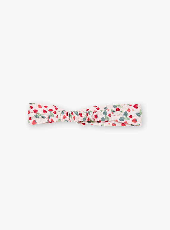 Bandeau satin imprimé fraises  ZOCHAETTE / 21E4PFJ1BAN301