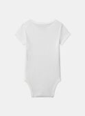 Lot de 3 bodies bébé garçon à manches courtes en coton issu de l'agriculture biologique MEISIDORE / 25E5BG43BDL001