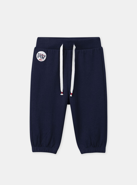 Jogging bleu marine avec patch raton laveur Bébé Garçon NAISAIAH / 25H1BGP1JGB070