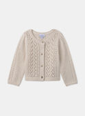 Cardigan ajouré en fils métallisés LATATIANA / 24H1BFT1CAR005