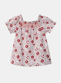 Robe à smock fleuri MALAURENE / 25E1BFJ2ROB001
