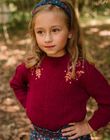 Pull groseille en maille DYABOLETTE / 22H2PFU1PULD307