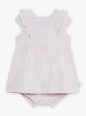 Robe de cérémonie et bloomer bébé fille CAJUSTINE / 22E1BFH1ROB301