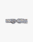Bandeau en twill à imprimé fleuri bleu DARITA / 22H4BFY1BANC206