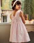 Robe rose à broderies fleuries FREROSETTE / 23E2PFI2ROBD320