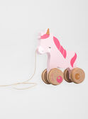 En avant la licorne : Petite licorne en bois à tirer  UNICORN PULL AL / 20J78251ANM099