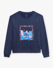 Sweat Camille Witt marine à paillettes - Maman DOSWEF / 22H2FFT1SWE705