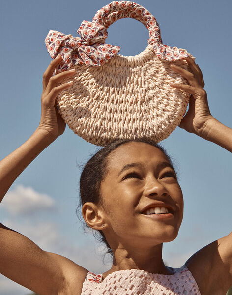 Sac besace écru en paille FLUBAGETTE / 23E4PFQ1BES002