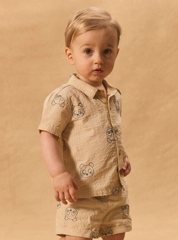 Chemise manches courtes pandas MAYOAN / 25E1BGR1CHM806