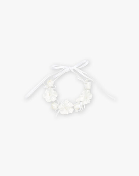 Couronne ivoire à fleurs FRECOUETTE / 23E4PFI1ACD005