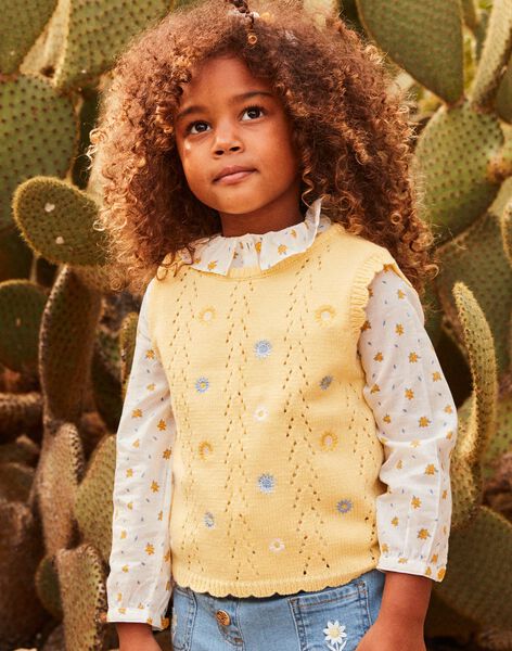 Gilet jaune mimosa sans manches FAPLETTE / 23E2PF81PSM114