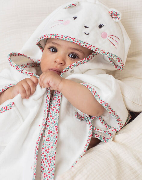 Cape De Bain Ecrue Motif Souris Bebe Fille Achat En Ligne Pyjama Et Grenouillere Sergentmajor