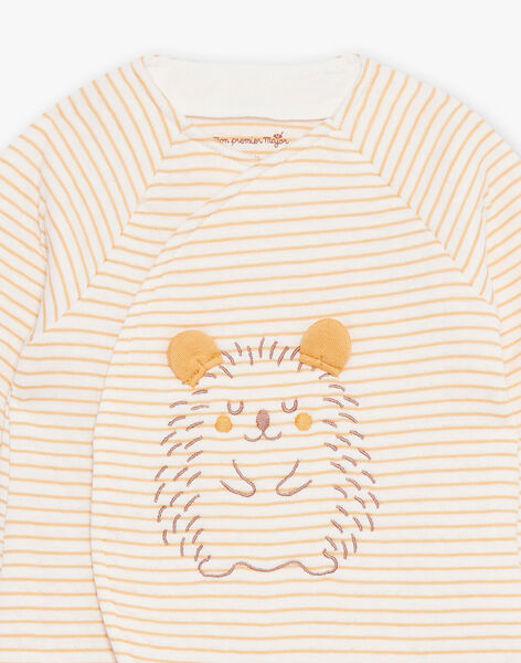 Pyjama à rayures et chaussettes bébé mixte DOUCE / 22H0CMH1ENS001