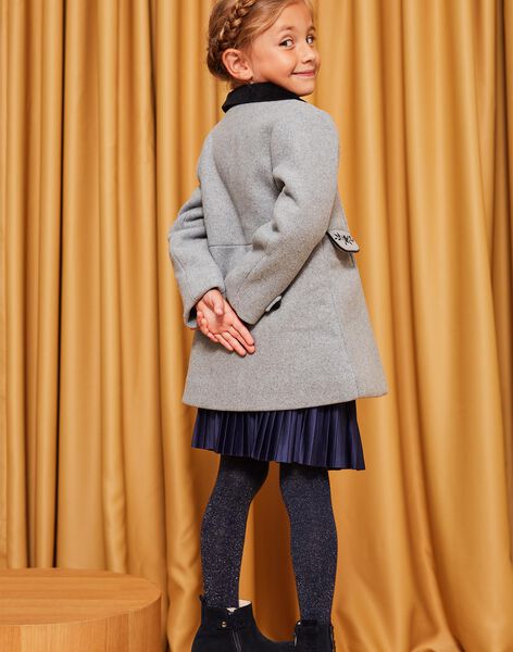 Manteau gris col Claudine DRAMATETTE / 22H2PFM1MANJ922