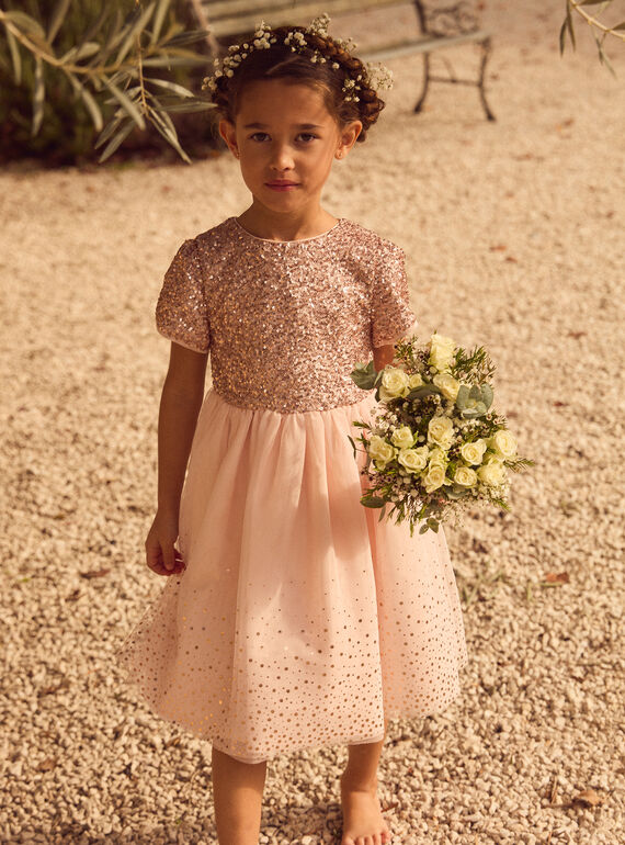Robe en tulle et sequins MREBAMETTE / 25E2PFL6ROB415