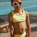 Maillot de bain 2 pièces jaune citron