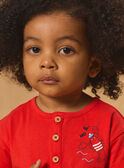 Tshirt rouge crabe et homard MAVASCO / 25E1BGQ1TMC050