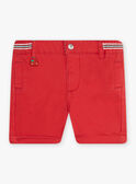 Bermuda en twill rouge brique bébé garçon CATITI / 22E1BGM1BER506