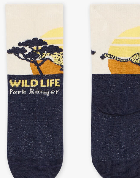 Chaussettes multicolores animation savane FACHAGE / 23E4PG81SOQ114