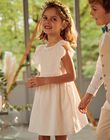 Robe à rayures jaune et écru FRERAYETTE / 23E2PFI5ROB005