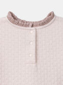 Robe bi-matière rose LOIROBETTE / 24H2PFU2ROB301