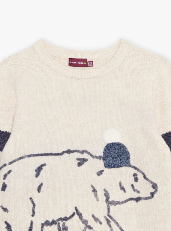 Pull à motif ours polaire DESERTAGE / 22H3PGR2PULA011