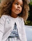 Gilet écru à broderies fleuries FUCARDETTE / 23E2PFN1CAR001