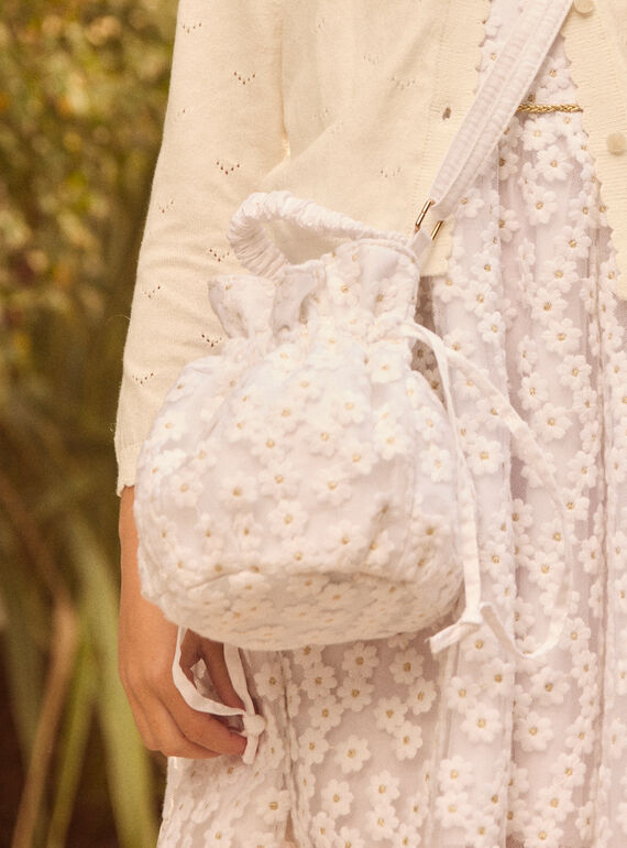 Sac bourse bandoulière brodé MREBOUETTE / 25E4PFL1BES001