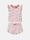 Ensemble tshirt et short rayés MIYAELLE / 25E1BFS1ENS001