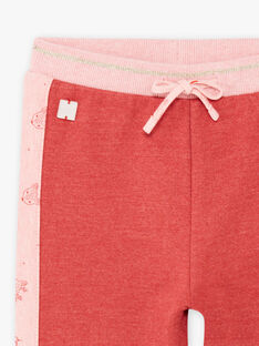 Pantalon de jogging rose bébé fille BAINA / 21H1BFJ1JGBD332