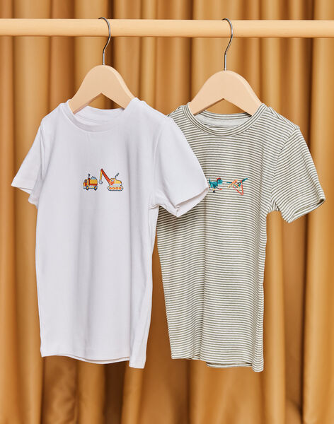 Lot de 2 T-shirts en coton biologique DEBARDAGE / 22H5PG41HLI001