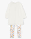Chemise de nuit en jersey et legging à motifs renard et fleurs DOUNAETTE / 22H5PF22CHN001