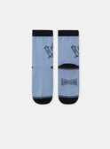 Chaussettes bleu avec skate Garçon NUSKATEAGE / 25H4PGQ2SOQ205