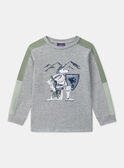 T-shirt Gris Chevalier  LADOUBAGE / 24H3PGQ1TMLJ920