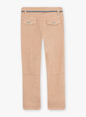Pantalon sable en lin enfant garçon CIBLOAGE / 22E3PGJ1PAN812