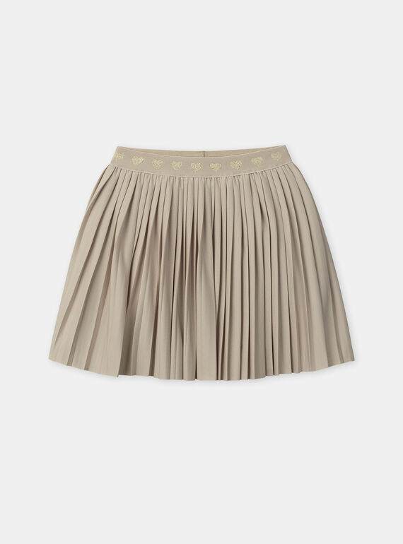 Jupe plissé dorée Fille NIXAMETTE 3 / 25H2PFH1JUP954